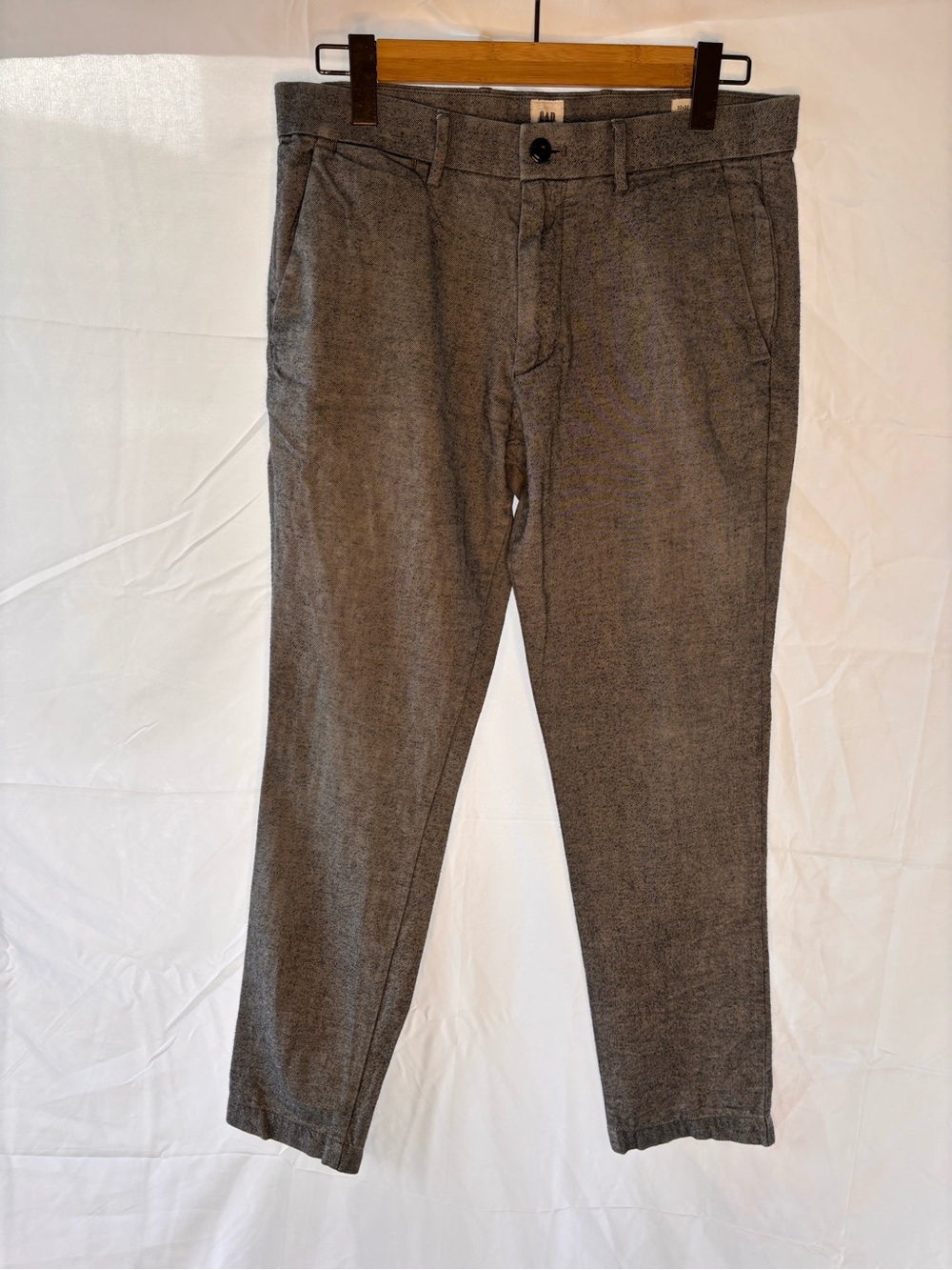 Gap Slim Fit Chino Pants Men's US Size  32x32 Gray Stretch Cotton Twill Trousers